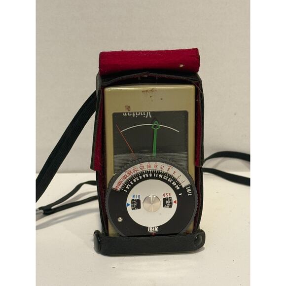 Vintage Antique Vivitar No. 30 Exposure Light Meter and Case Collectibles - Picture 1 of 3